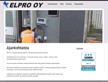 Tablet Screenshot of elpro.fi