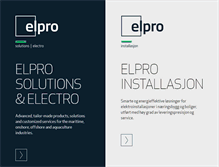 Tablet Screenshot of elpro.no