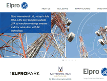 Tablet Screenshot of elpro.co.in